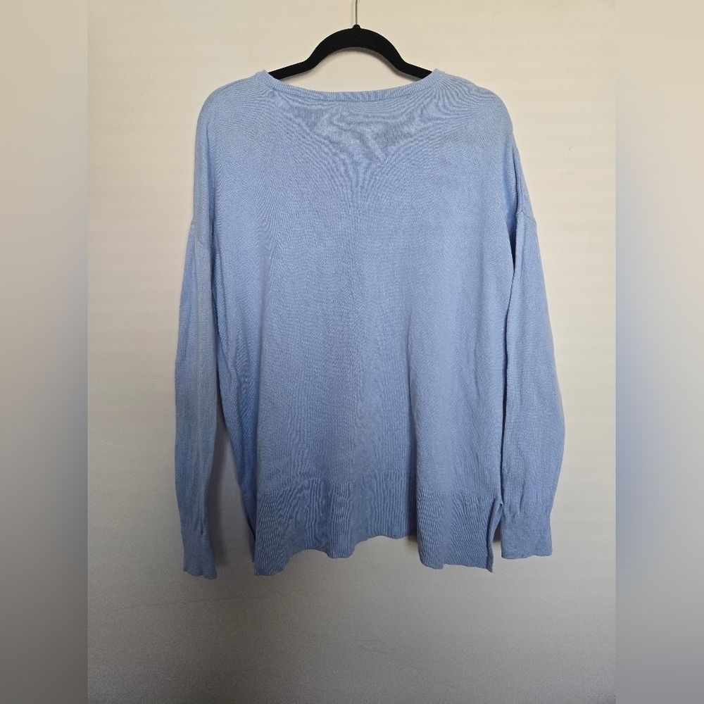LOFT Light Blue Pullover Sweater - Picture 2 of 7
